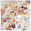 100PCS Christian Jesus Stickers, Waterproof Vinyl Bible Verse Stickers, Religious Faith Decals for Water Bottles, Laptops, Bible Journaling, Inspirational Christian Gifts for Women Men Teens 12+ view 1