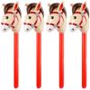 Lardenure 4 Pack Inflatable Stick Horse, Red Inflatable Horse with Stick for Kids, Fun Party Favor and Play Toy.. view 1