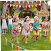 Lardenure 4 Pack Inflatable Stick Horse, Red Inflatable Horse with Stick for Kids, Fun Party Favor and Play Toy.. view 4