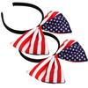 Alasum 2pcs Independence Day American Flag Bow Headbands Patriotic Hairbands for Women 4th of July Festival Party Accessories Hair Decoration view 1