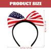 Alasum 2pcs Independence Day American Flag Bow Headbands Patriotic Hairbands for Women 4th of July Festival Party Accessories Hair Decoration view 2