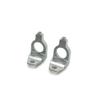 MIGHTY SCAPERS 2Pcs Metal Rear Gearbox Mount for 1/28 RC Drift Cars Upgrade Replacement Part Compatible with Q Racing Models(Silver) view 1