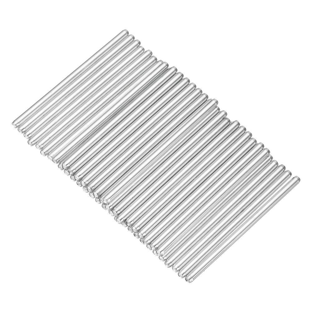 MECCANIXITY 40pcs 2mmx40mm Toys Shaft Round Rod Axles Drive Shaft for DIY RC Car Truck Boat Helicopter Model Part, Silver