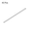 MECCANIXITY 40pcs 2mmx40mm Toys Shaft Round Rod Axles Drive Shaft for DIY RC Car Truck Boat Helicopter Model Part, Silver view 3