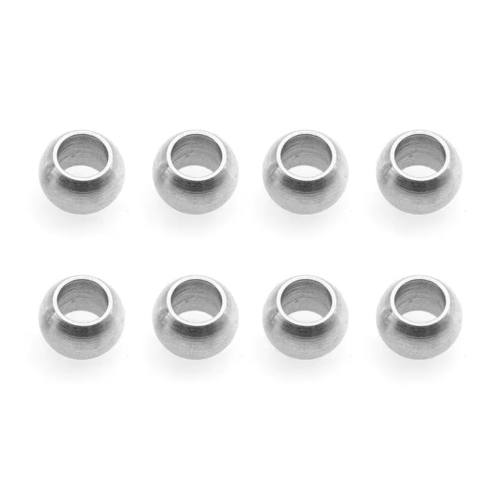 Compatible with Tamiya for BBX BB-01 TC01 TD4 TA08 Pro 1/10 Remote Control Cars Upgrade Parts 8pcs Metal Suspension Ball RC Car Accessories