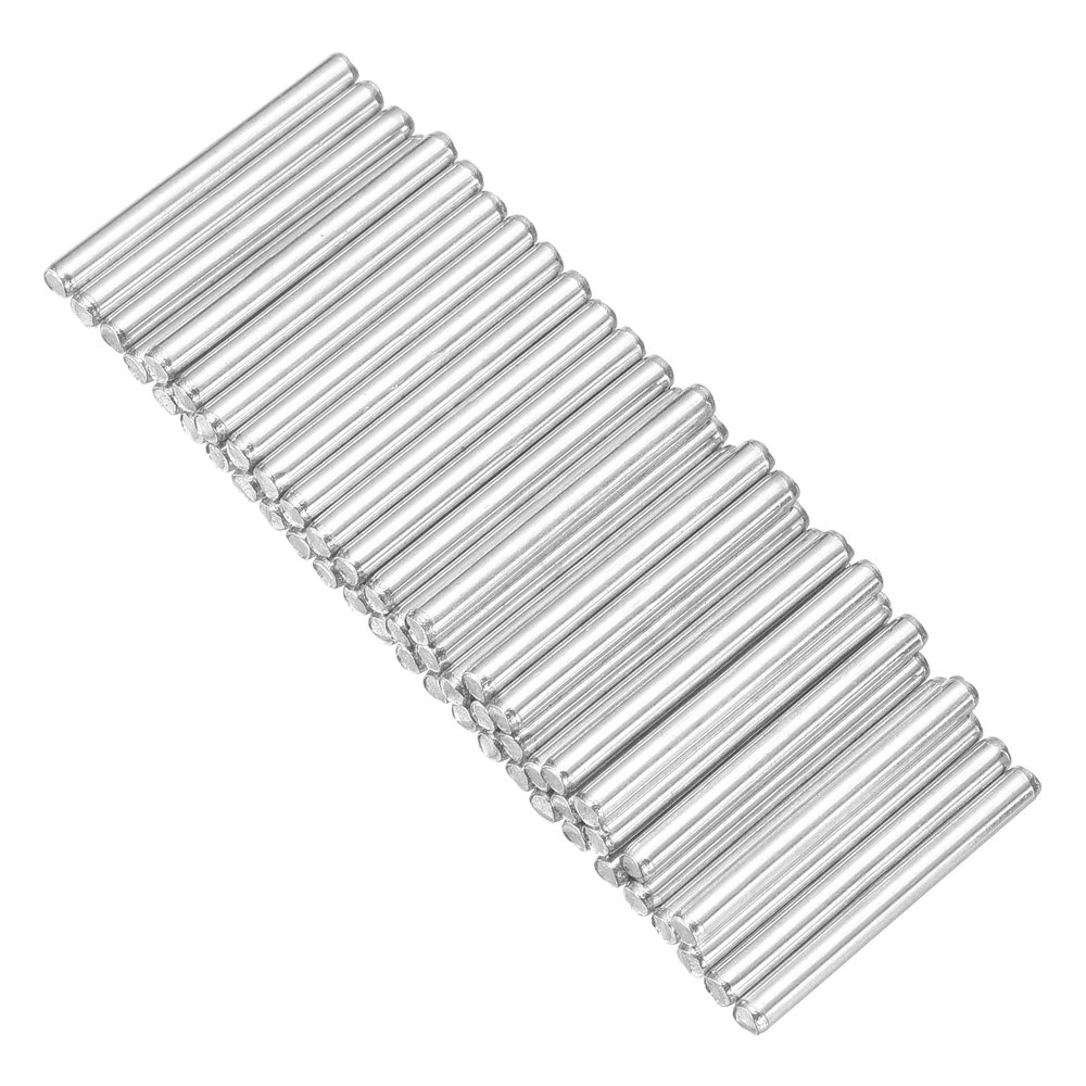 MECCANIXITY 40pcs 2mmx20mm Toys Shaft Round Rod Axles Drive Shaft for DIY RC Car Truck Boat Helicopter Model Part, Silver