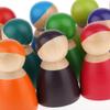 TWTCZOZ A Set of Small Rainbow Dolls Colored Painted Mini view 2