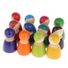 TWTCZOZ A Set of Small Rainbow Dolls Colored Painted Mini view 3