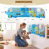 UREDISO Large Elephant Activity Wall Montessori Busy Board view 2