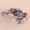 3D Metal Puzzles for Adults, 666PCS Mechanical Crab DIY Assembly Craft Model Kit, Poseable Steampunk Sculpture Desk Display Collectible (Pink) view 3