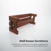 2Pcs Mini Bench, 1:12 Scale Mini Benches for Crafts, Tiny Wooden Furniture for Dollhouse Accessories and Model Scenes Dollhouse Bench Miniature Benches for Crafts view 2