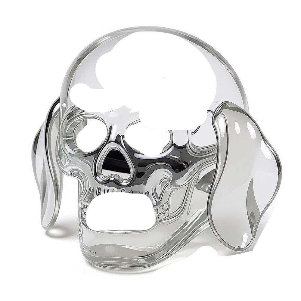 Antique Skull & Crossbones Accessories, Skull Cap Badges, Skull Head Brooches, Novelty Brooch Pins for Collars, Costume Medals for Role Play & Party Favors (Polished Silver)