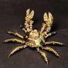 3D Metal Puzzles for Adults, 666PCS Mechanical Crab DIY Assembly Craft Model Kit, Poseable Steampunk Sculpture Desk Display Collectible (Golden) view 4