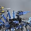3D Metal Puzzles for Adults, Mechanical Scorpion DIY Assembly Craft Model Kit, Poseable Insect Sculpture Desk Decor Collectible (200+PCS/Blue & Black) view 4