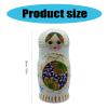 Vmohuyktx Novelty Russian Nesting Dolls Set of 7 Hand Painted Wood Matryoshka Cultural Art Pieces Russian Nesting view 4