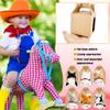 Flahard 96 Pcs Horse Party Favor Include 48 Mini Stuffed Horse Animals Horse Animals and 48 Foldable Kraft Boxes for Adopt a Horse Party Favors Farm Party Goodie Bag Fillers view 3