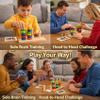 2026 Color Pile Up Challenge, Wooden Color Matching Stacking Puzzle for Family Game Night,Fast Pattern Challenge Ring Stack Puzzle for 2 Players,Stack Solve Set with Racks,Rings (1PCS) view 4