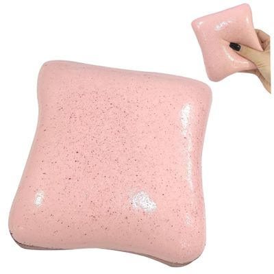 Bread Squish Strawberry Cheesecake Toast Sensory Fidget Toy for Stress Relief Soft Kawaii Bread Desk Decor for Adults & Teens 3.5 Inch Squeeze Toy Sensory Fidget Toys Squeeze