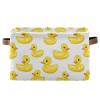 CWUPZAY Rubber Ducks Storage Basket Canvas Fabric Collapsible Storage Bins Box Organizer Waterproof for Home Bedrooms 1 Pack view 1