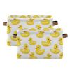 CWUPZAY Rubber Ducks Storage Basket Canvas Fabric Collapsible Storage Bins Box Organizer Waterproof for Home Bedrooms 1 Pack view 2