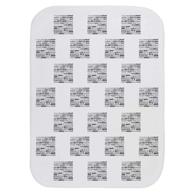 Azeeda 'Cooking Terminology' Baby Burp/Wash Cloth (BC00040532)