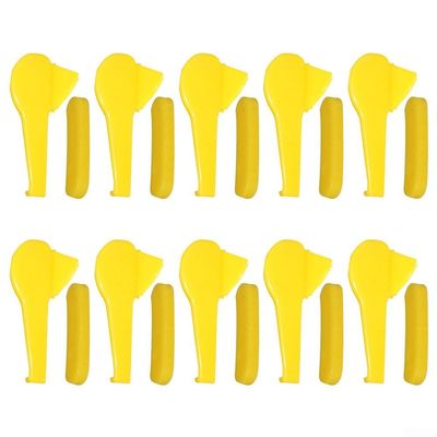 Shophubio 10 Set Yellow Nylon Duck HEADs Inserts for Tire Changer Mount Demount HEADss, Plastic Rim Protector Guards to Prevent Wheel Scraping and