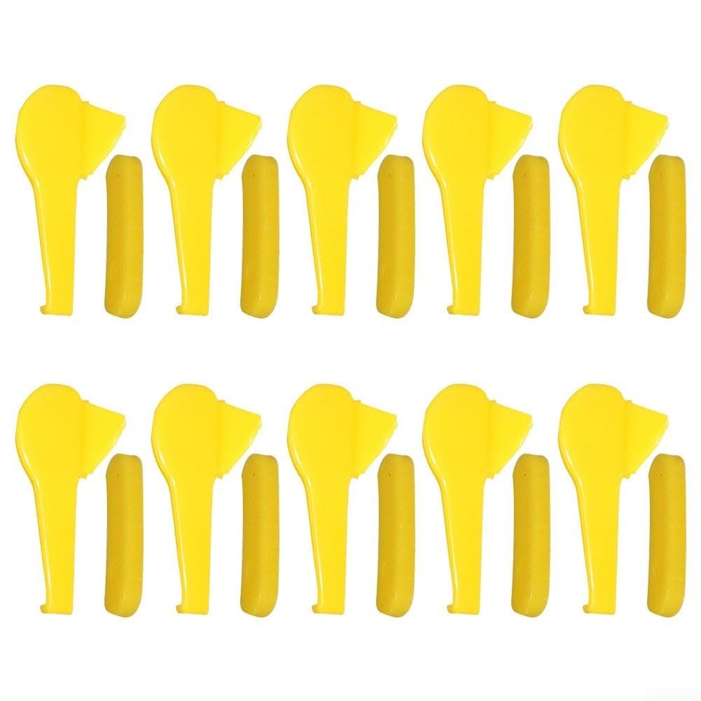Shophubio 10 Set Yellow Nylon Duck HEADs Inserts for Tire Changer Mount Demount HEADss, Plastic Rim Protector Guards to Prevent Wheel Scraping and