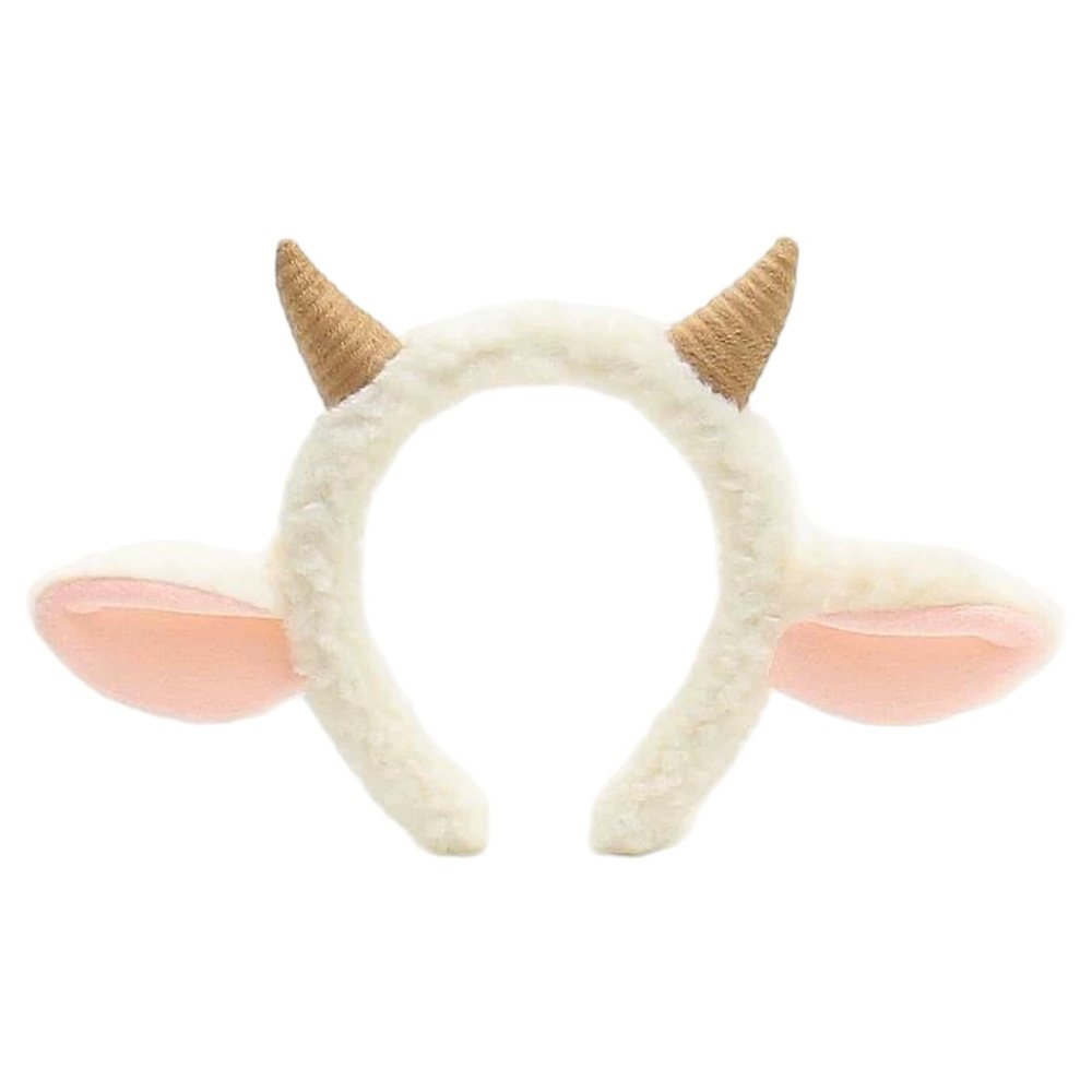 AwnsIMfreien Sheep Headband, Lamb Ears Headband, Cute Sheep with Ear Horn Decorative Hair Ornament Female Plush Cartoon Headwear for Adults Kids, Ears