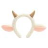 AwnsIMfreien Sheep Headband, Lamb Ears Headband, Cute Sheep with Ear Horn Decorative Hair Ornament Female Plush Cartoon Headwear for Adults Kids, Ears view 1