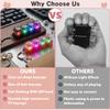 2 Pcs Keyboard Fidget Toy Light Up, Heart Shape Clicker Keyboard Fidget Keychain, Black Red 4-in-1 Loud Stress Relief Fidget Keyboard for Adult Anxiety Decompression view 4