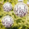 Farm Flower Leaf Dark Red Ink Style Round Wind Spinner 10", 3D Stainless Steel Wind Spinners for Yard and Garden Still Life Indoor Outdoor Metal Hanging Craft Ornaments for Porch Lawn view 3