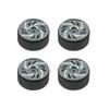 Aluminum 0.7" Beadlock Wheel, Brass Outside Ring for SCX30 Cars 4pcs/Set (Grey) view 3