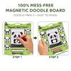 KingletBo Magnetic Drawing Panda Face 2 Pack, Retro Magnetic Doodle Board Travel Toys for Kids Ages 3+, Mess-Free Drawing Game for Road Trip, Airplane & Restaurant, Birthday Gift for Boys & Girls view 4
