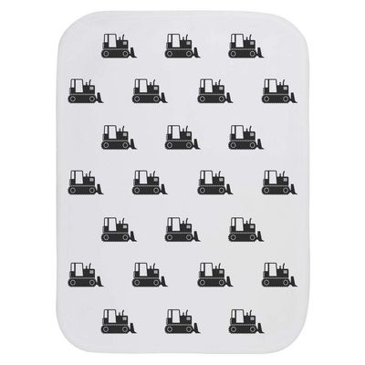 Azeeda 'Bulldozer Silhouette' Baby Burp/Wash Cloth (BC00040523)