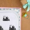 Azeeda 'Bulldozer Silhouette' Baby Burp/Wash Cloth (BC00040523) view 3