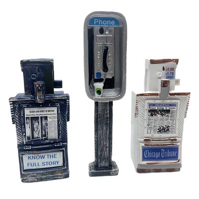 Cenroelon Miniature Public Telephone Decorations Miniature Garden DIY Scene Decorations