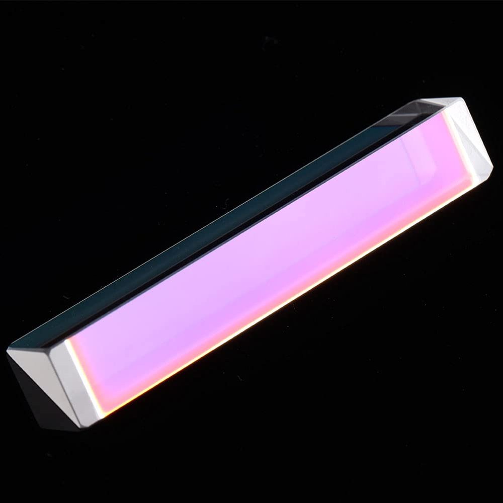 Fesjoy Optical Glass Prism for Physics Education Unique KidsMaterial: K9 Optical GlassSize: 0.6 X 0.6 X 3.4 in Applicable Scene: School Science Class (15 * 15 * 87)