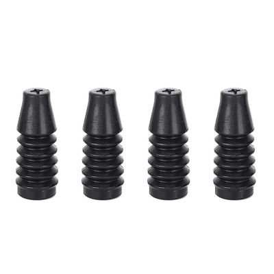 4pcs Shock Dust Covers for 1/8 1/10 Off Road RC Car, Universal Plastic Dust Protection Accessories for Remote Control Vehicle Shocks, Lightweight and Durable Black Organ (40mm)