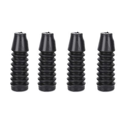 4pcs Shock Dust Covers for 1/8 1/10 Off Road RC Car, Universal Plastic Dust Protection Accessories for Remote Control Vehicle Shocks, Lightweight and Durable Black Organ (48mm)