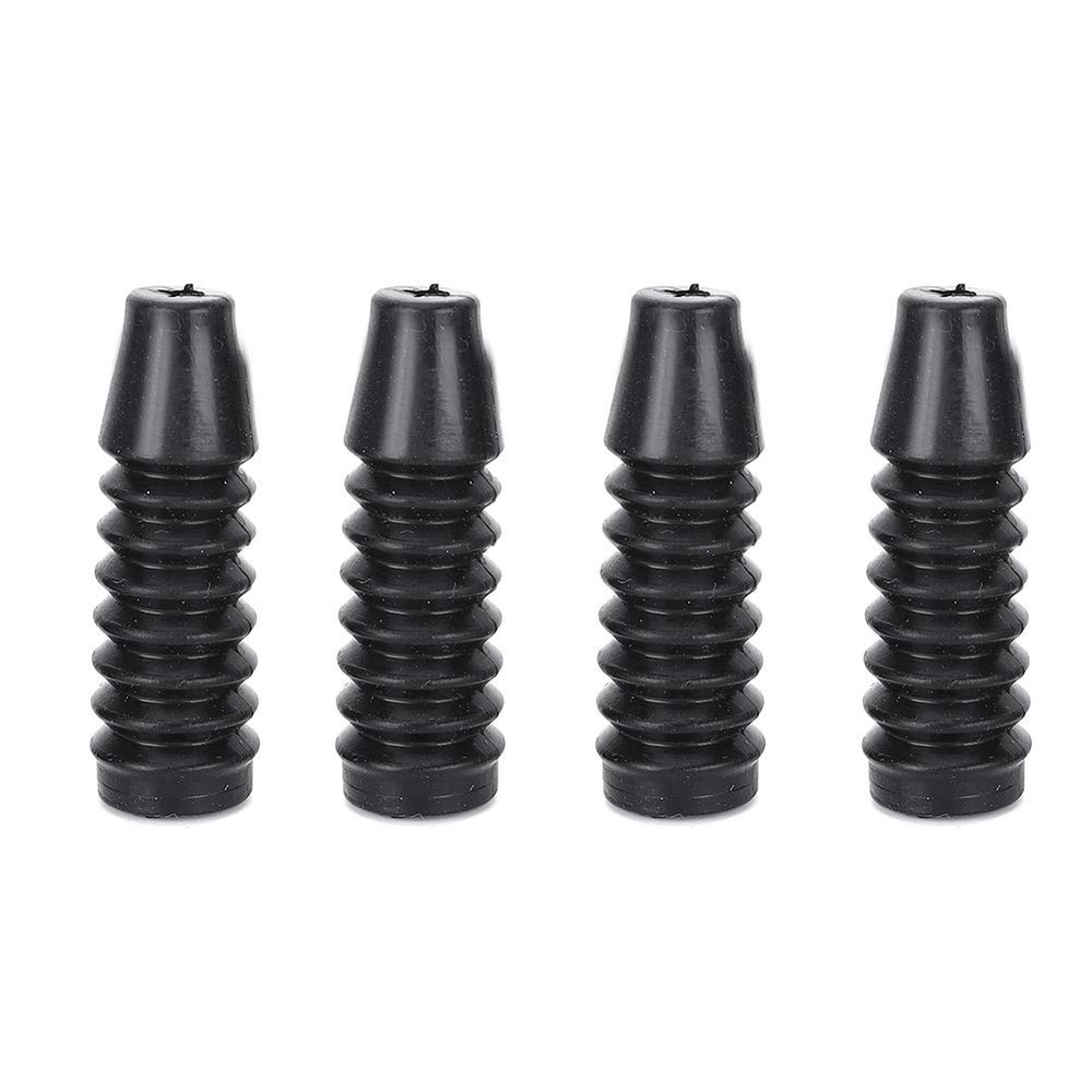 4pcs Shock Dust Covers for 1/8 1/10 Off Road RC Car, Universal Plastic Dust Protection Accessories for Remote Control Vehicle Shocks, Lightweight and Durable Black Organ (48mm)