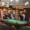 Reljofum 8 Player Oval Poker Game Table, 71" Poker Tables with Collapsible Legs, Padded Rails & Cup Holders, Portable Poker Table for Texas Holdem Poker and Blackjack, Green view 2