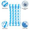2-Pack Inflatable Pool Floats Mat for Teens, Large Pool Floaties for Adults Size with Headrest, Sun Tanning Raft Lake Beach Swimming Pool Party Floating Lounge (Blue-Green) view 3