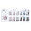 SWETRACE 12-month Milestone Picture Frame with Plastic Construction, Growth Memories Photo Frame for Newborns, White 39x19cm Suitable for s First Year Display view 1