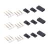 50 Sets Servo Plug Male Female Connector Crimp Pin Kit, Terminal Connector Set Compatible for JR RC, Gold Plated Brass Pins with ABS Shells for Electronic view 2