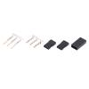 50 Sets Servo Plug Male Female Connector Crimp Pin Kit, Terminal Connector Set Compatible for JR RC, Gold Plated Brass Pins with ABS Shells for Electronic view 3
