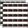 Stay on Target Retro Arcade Game HUD Display Screen Yellow Grid Perspective Gamer Gaming 50pcs 1" Vinyl Sticker Pack view 1