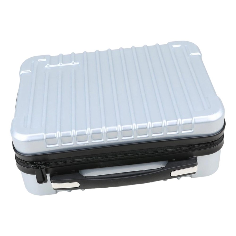 ZYIHNIRB RC Controller Carrying Case for Storage Remote Control Case Hard Shell with Ergonomic Handle for Model Aircraft Remote Control, Silver