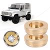 1.9 Inch CNC Machined Brass Internal Counterweight for - 4 RC Car Wheel Hub, Precision Solid Brass Wheel Hub Weight with 12mm Hex Fit for Axial SCX10 D90 HPI view 3