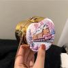 DIY Diamond Art Painting Crossbody Bag with Mirror, Small Portable Organizer Pouch for Coins Lipstick Earphones, Personalized Craft Gift for Women(Train) view 2