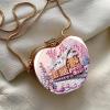 DIY Diamond Art Painting Crossbody Bag with Mirror, Small Portable Organizer Pouch for Coins Lipstick Earphones, Personalized Craft Gift for Women(Train) view 4
